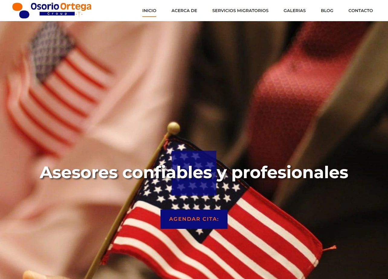 Diseño web del proyecto Osorio Ortega